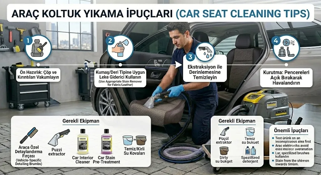 Eryaman Araç Koltuk Yıkama İpuçları